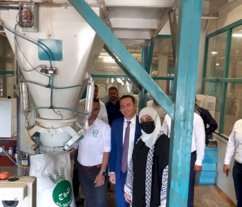 زيارة محافظة رام والبيرة لمقر الشركة الجديد