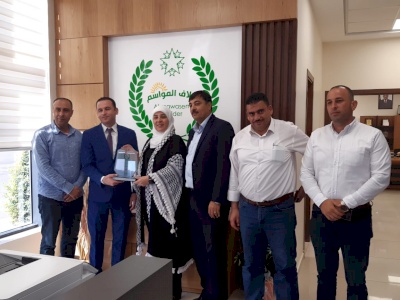 زيارة محافظة رام والبيرة لمقر الشركة الجديد