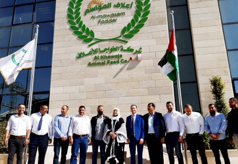 زيارة محافظة رام والبيرة لمقر الشركة الجديد