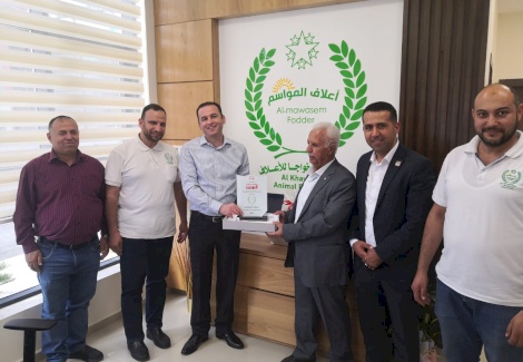 زيارة ادارة شركة الحوامدة الزراعية لمقر الشركة الجديد